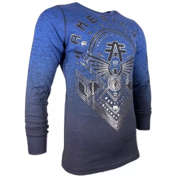 AMERICAN FIGHTER Men's T-Shirt L/S HUNTSVILLE - Picture 5 of 8